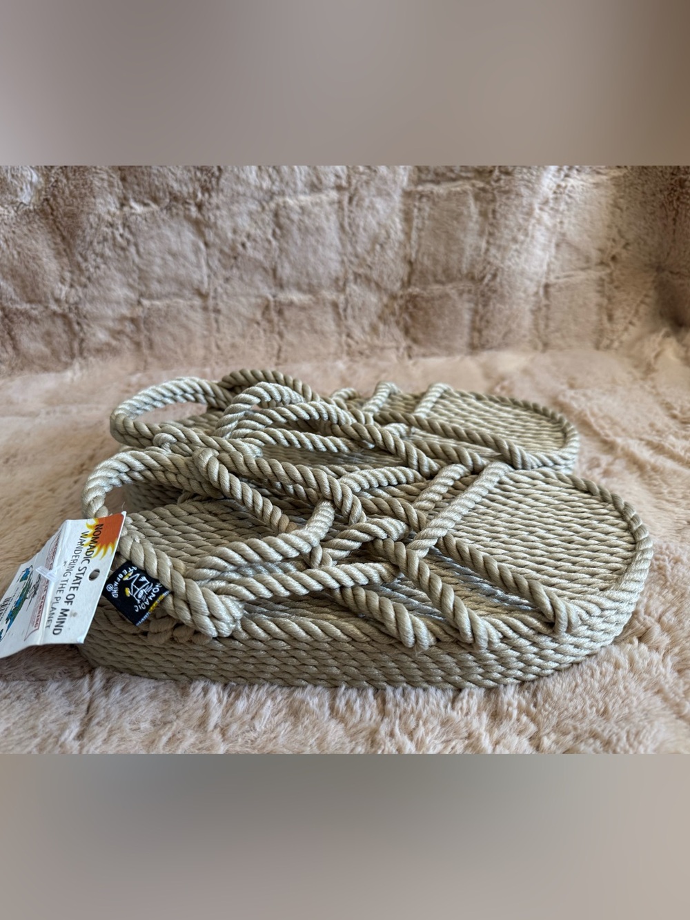 NWT Nomadic State of Mind Triple Rope Platform Sandals Sz 37